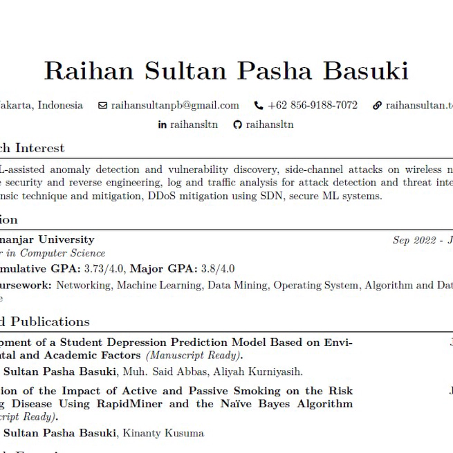 Academia CV